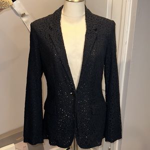 Dana Bachman lined eyelet blazer